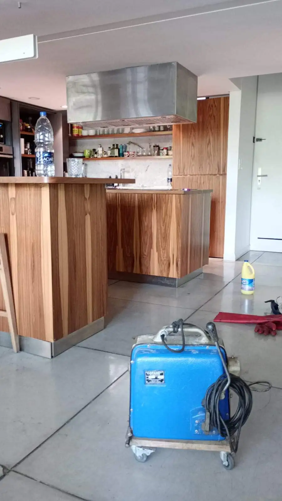 Destapación de cañería de cocina